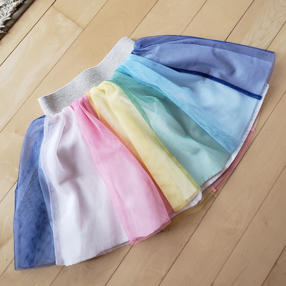 Hanna Andersson Rainbow Tulle Skirt 2T
